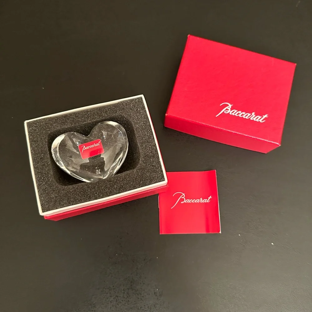 Baccarat Zan Small Clear Heart - Picture 4 of 5